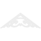 Ekena Millwork Pitch Preston Architectural Grade PVC Gable Pediment, 48"W x 18"H x 1"P (9/12) GPP048X018X100PRE - alternate 4